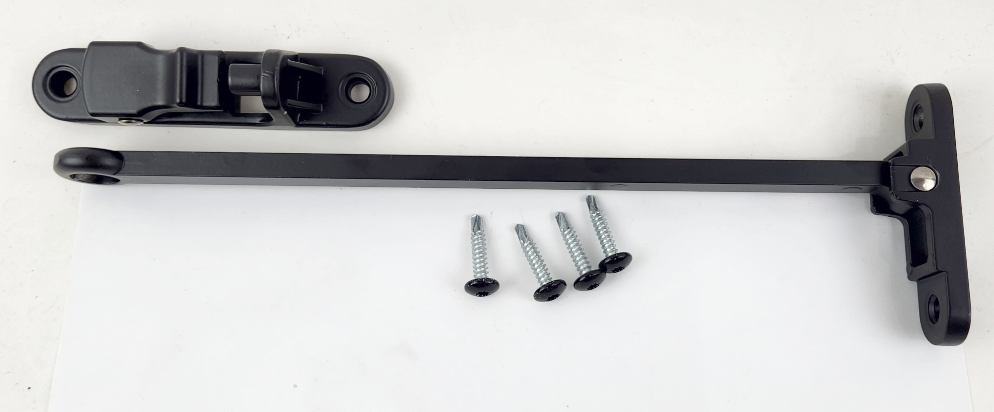 10" Black Aluminum Door Hold Back for Cargo Trailers