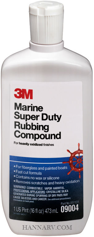 3M - Marine Rubbing Compound - 16.9 oz. - 09004
