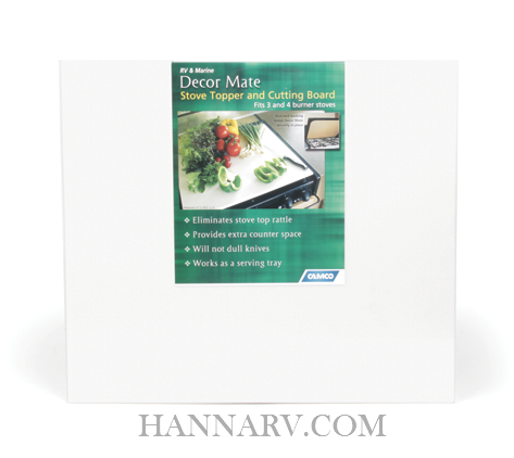 Camco Stove Topper and Cutting Board, Includes Flexible Cutting Mat