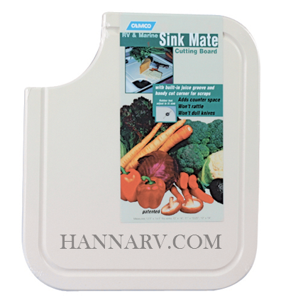 Camco - 43857 Sink Mate Cutting Board White