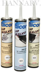 Dicor Products 501LSV Lap Sealant Ivory Roof Sealants Coatings   Dicor Products 502LSW Lap Sealant Carlisle White Rv Roof Seal Motorhome Caulk Epdm Minnesota Arizona 