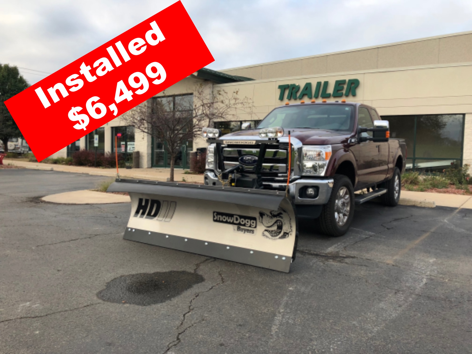 SnowDogg HD75 II Stainless Steel Snow Plow - SnowDogg HD Series Plow For 1/2 or 3/4 Ton Trucks