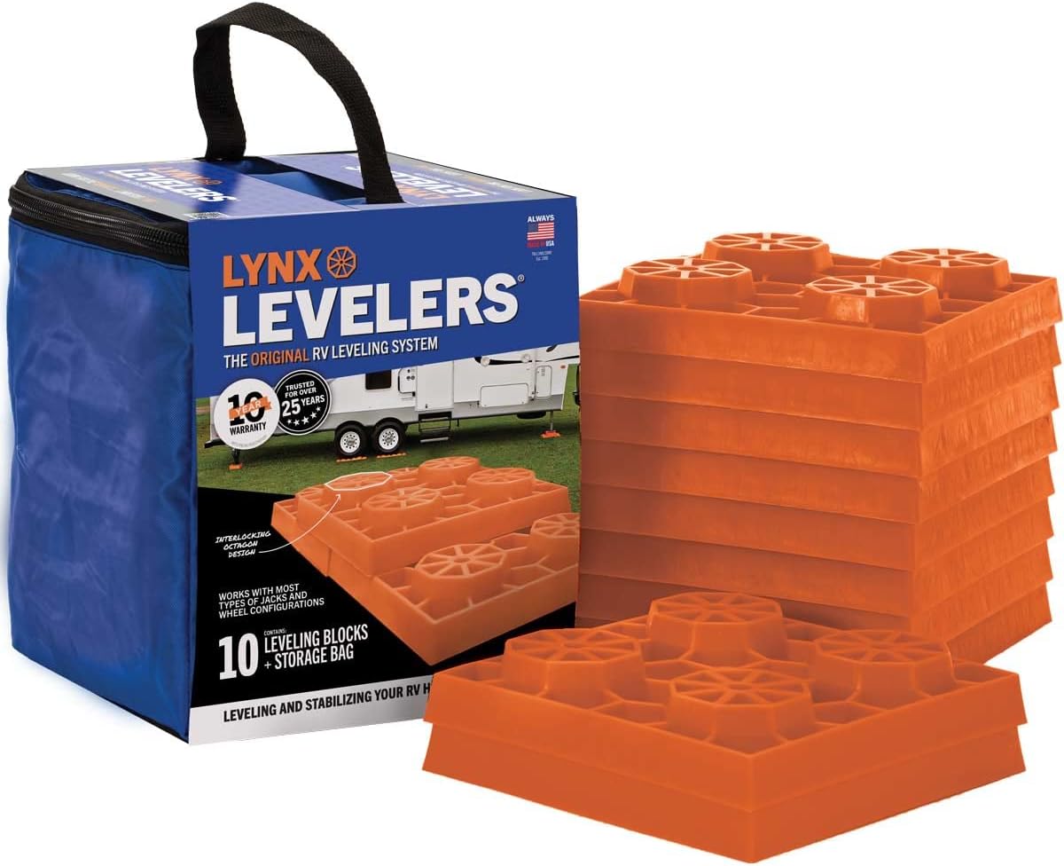 Lynx Levelers 00015 Tri-Lynx RV Leveling Kit 10 Pack With Storage Bag, MFG# 00015, 21281, Browse Our Other Levelers And Jacks With Free Shipping